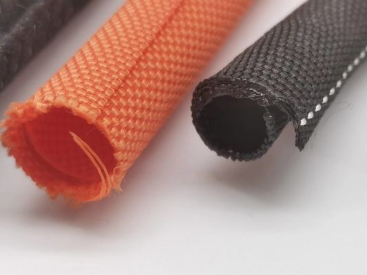 Selbstlöschbare PET-Wrap um geflochtenes Kabel mit geschütztem Kabelgurt
