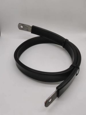Elektrische Verbindung, verzinntes Flachkupfergeflecht, hochkorrosionsbeständige Kabelumflechtung