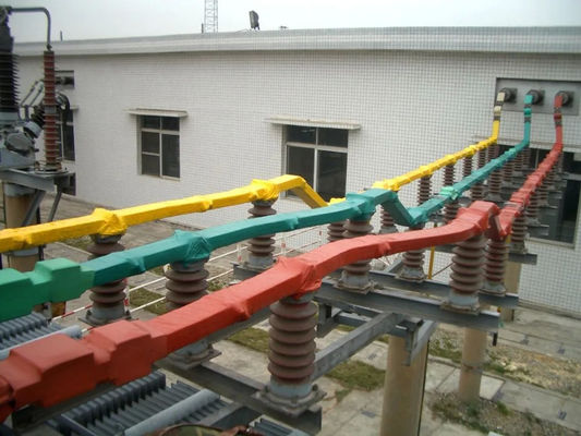 Verknüpfte Polyolefin-Streifenbügeldeckung für elektrische Stromverteilsysteme
