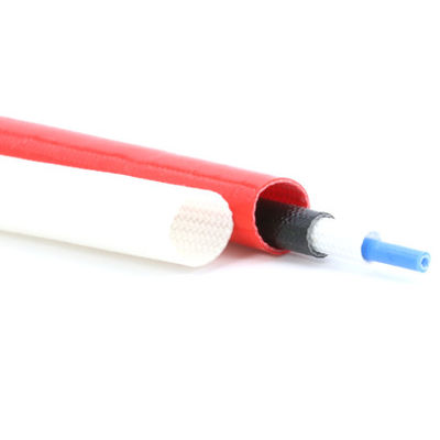 Isolierung Siliziumkautschuk beschichtet geflochten Glasfaser Hülse Schlauch und Kabel Schutzhülse