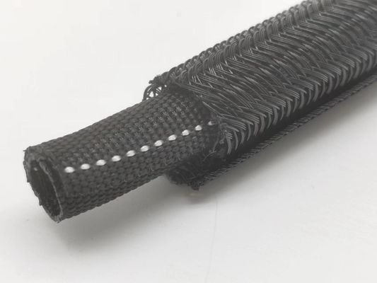 Feuerdicht, abrasionsbeständig Polyester Monofilament selbstlöschende Hitze schrumpfbar geflochtener Ärmel
