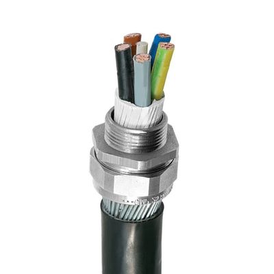 M10X1.5 ((3-6.5) Nickelplattierte Messingkabeldrüse IP68 Wasserdichte Verbindung